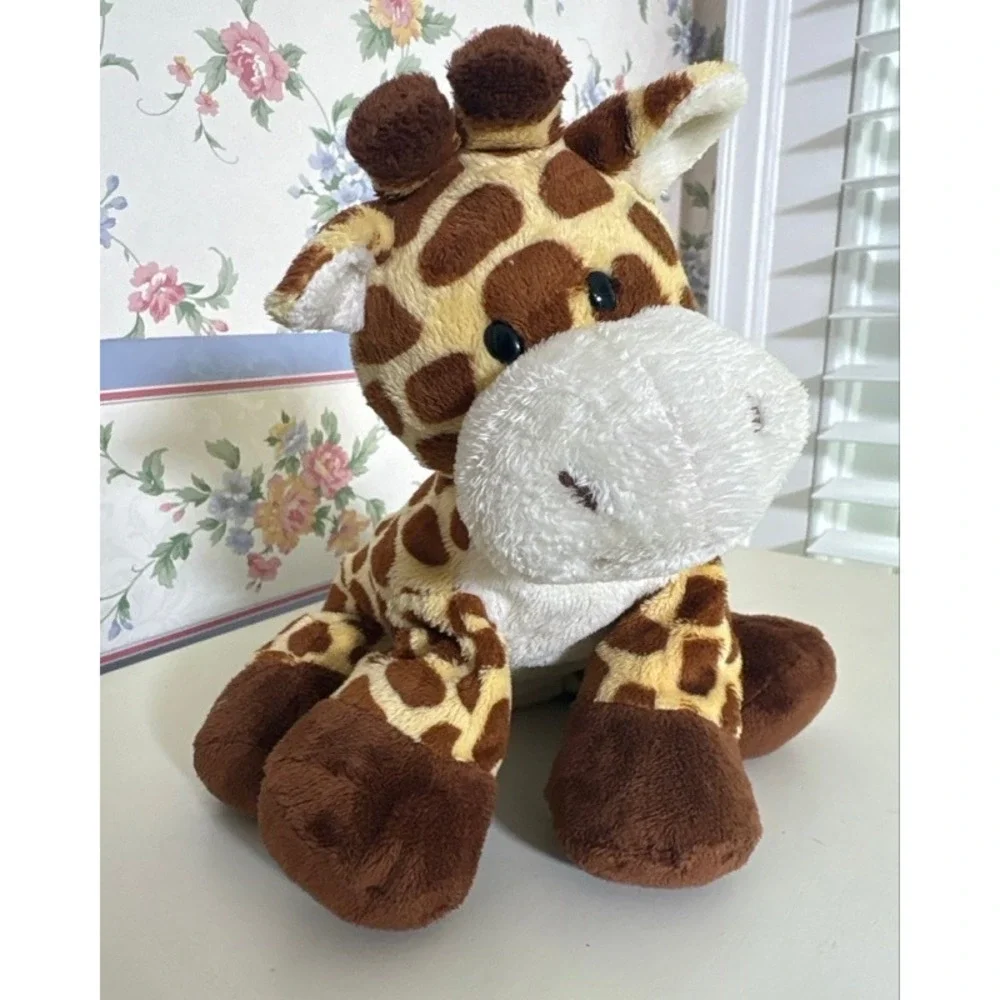 Ty Pluffies Giggler Giraffe Plush Stuffed Animal Brown Tan 2010 TyLux 10 inch